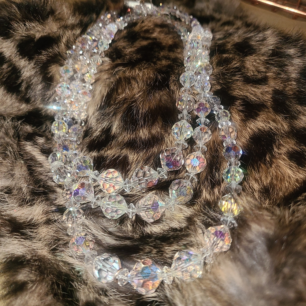 Dazzling Iridescent Beaded Necklace